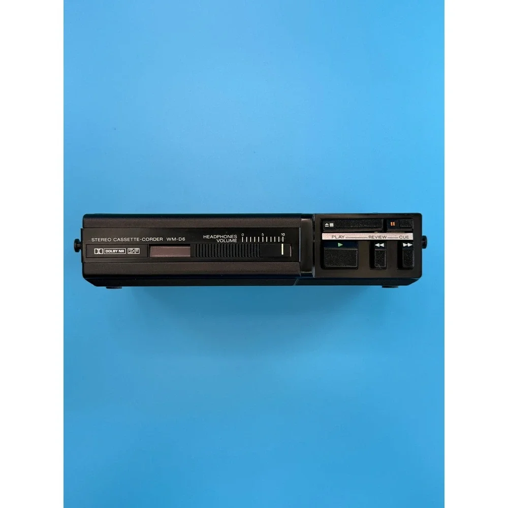 Sony Walkman Professional WM-D6 Cassette Player Black Fair Parts Repair Vintage